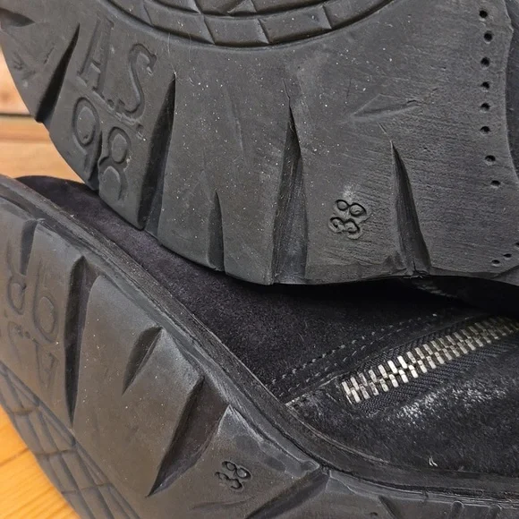 SALE!! A.S.98 CHESTER Black Sueded Leather Short Boots - Picture 13 of 14